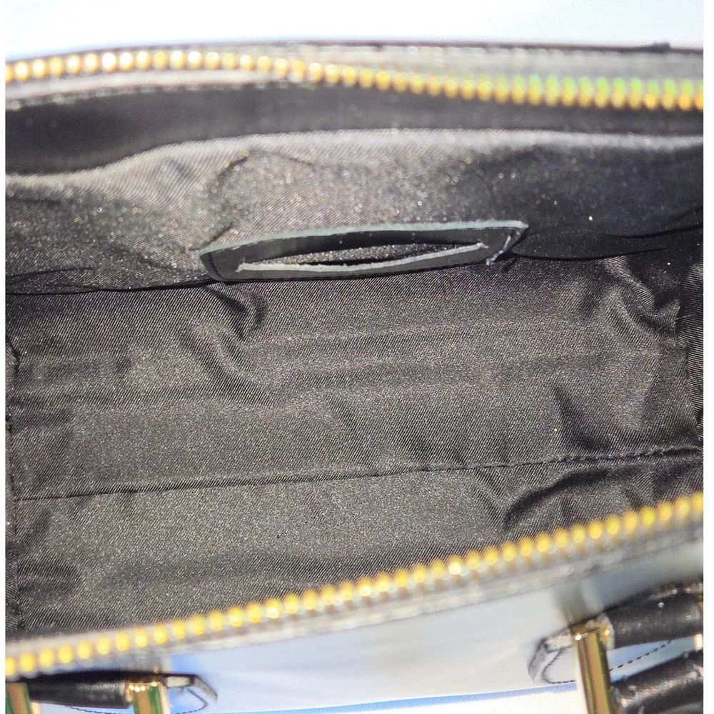 Lisa Minardi Satchel Handbag Medium Black NEW Leather Made in Italy